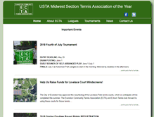 Tablet Screenshot of evanstontennis.org